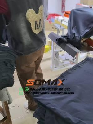 Somax automatic bottom hemming for T-shirt #foryou #somax #bottomhem #garmentfactory #bottomhemming #pegasus_official #coverstitch 