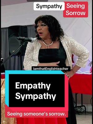 #Empathy vs. #Sympathy Understanding the difference between empathy and sympathy is crucial, especially in fostering meaningful connections with others. Here’s how they differ: Empathy - the ability to understand and share the feelings of another person by imagining yourself in their situation. 	•	Key Element: It involves feeling with someone—placing yourself in their shoes and experiencing their emotions. 	•	Example: When a friend loses a loved one, you imagine their pain and offer support by saying, “I can’t imagine how hard this must be for you, but I’m here to help in any way I can.” 	•	Action: Empathy often leads to deeper emotional connection and action. Sympathy - feeling pity or sorrow for someone else’s misfortune but from an outside perspective. 	•	Key Element: It involves feeling for someone rather than feeling what they feel. 	•	Example: When a friend loses a loved one, you say, “I’m sorry for your loss. That must be really difficult.” 	•	Action: Sympathy may or may not inspire action and often maintains emotional distance. Aspect	Empathy	Sympathy Connection	Deep, personal, and shared	Distant, acknowledging pain Perspective	“I feel with you”	“I feel for you”. #Empathy #grammarlesson  #Sympathy #SEL #socialemotionallearning  #EmpathyVsSympathy #EmotionalIntelligence #KindnessMatters #Compassion #UnderstandingOthers #BeKind #EmotionalSupport #EmpathyInAction #HumanConnection #MentalHealthAwareness #SupportOneAnother #FeelingsMatter #HeartToHeart #EmotionalGrowth #LifeLessons #TeachEmpathy #ListenAndLearn #EmpathyMatters #EmotionalDepth	#Sharedemotionalexperience	#Observing #emotions 