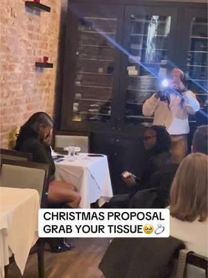 She Couldn’t Do Nothing But Cry! #proposal #shesaidyes #christmas #holiday #singing #bride #groom #fiance #Love #tears #fyp #foryoupage #neworleans #burnelltaylor 