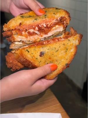 CHICKEN PARM TENDERS vs CHICKEN PARM MELT from @Melt Shop in NYC! 🔥🔥🧀🧀 #DEVOURPOWER #fyp #foryou #foodtiktok #meltshop #nyc #foodies #chickenparm 