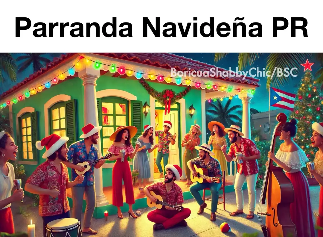 ¡La magia de una parranda navideña! 🎶✨  Late nights, music, laughter, and the joy of surprising friends with the true spirit of Puerto Rican Christmas.  This beautiful tradition reminds us of the warmth, togetherness, and vibrant culture of our Boricua roots. 🌴🎄 Thank you @BoricuaShabbyChic for showcasing this celebration of our heritage! 🇵🇷❤️  Let’s keep our traditions alive! #ParrandaNavideña #PuertoRicanTraditions #BoricuaShabbyChic #NavidadBoricua #PuertoRicanCulture #HolidayJoy #BoricuasUnidos #TropicalChristmas #ArteBoricua #TraditionAndArt ##boricuashabbychic