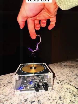 If you haven't got a hold of one of these Tesla coils yet I totally recommend that you should. This is cool to play with your kids or just yourself science reasons this is just awesome. It's so cool to see how electricity works. #teslacoil  #tiktokshopbacktoschool 