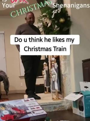 Watch my husband's reaction to thr Christmas Train🚄🎄 i bought hahhahaaaaa..... . Do u think he like it?  . because I think he is over my Christmas🎄🤶 Shenanigans 🤣 #tiktokmimi #roadto10k #10kfollowers #christmas2024 #christmasdecor #houstontiktokers #blacktiktokcommunity #houstoninfluencer #christmas2024🎅🎄 #HolidaySpirit #DecoratingFun #DIYChristmas 