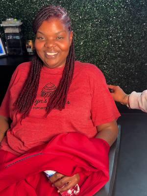 This is why I love my job ❤️ Color + style #fyp #CapCut #redlocs #loccolor #redlocs🥰🥰 #dreads #halfuphalfdownhairstyle #cometoworkwithme #viral #nashvilleloctician #nashvillelocstylist 