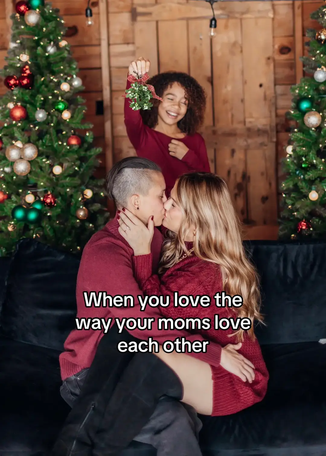 #mistletoe #twomoms #twomomfamily #familyhumor #familygoals #mistletoekisses #lgbtfamily #blendedfamily #blended #blendedfamilylife #twomomssquad #lgbtqfamily #lovemakesafamily #LoveIsLove #fyp #foryoupage 