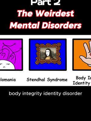 Part 2 - The Weirdest Mental Disorders #LearnOnTikTok #knowledge #mentaldisorders #mentalheathawarness #raredisorders #mentalhealthmatters #mindmysteries 