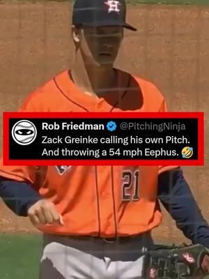 Zack Greinke calling his own Pitch. And throwing a 54 mph Eephus. 🤣 #pitching #pitchingninja #MLB 