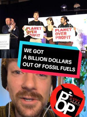 We just got a billion dollars out of the fossil fuel industry.  And we're not done.  __ #climate #environment #nyc #fossilfuels 