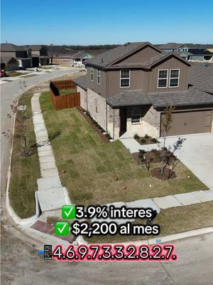 🏡 Brand-New Home Alert! 🏡 ✨ Priced at just $293,000 ✨ 3.9% Interest Rate 💸 ✨ Spacious Corner Lot Details: 🛏 4 Bedrooms 🛁 2.5 Bathrooms 📏 2,200 sq. ft. 💰 Only $2,200/month 📍 Location: Crandall, TX #CrandallTX #TexasHomesForSale #NewBuild #AffordableHomes #DallasRealtor #CornerLotLiving #dallas #foryoupage #DallasTX #TexasHomes #foryou #parati