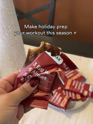 Leave a 💪 if holiday prep is your workout. #RXBAR #holiday #motivation #workout