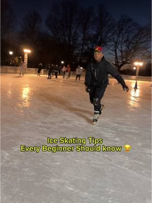 Ice Skating Tips Every Beginner Should Know 😂 #IceSkating #iceskate #beginner #mahalothedesigner #tips #how 