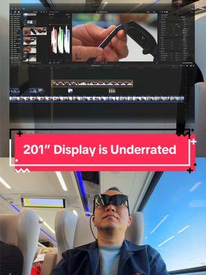 Underrated Tech! The @RayNeo Air 2s with just 1 USB C cord can give you a portable 201” display that gives you a theater experience and privacy no matter where you go. Use it with your smartphone, laptop, iPad or Nintendo Switch. #tech #technology #RayNeo #ARGlasses #SmartGlasses