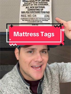 Should you remove the tag on your mattress? #beds #bed #mattress #mattresstag #history #funfact 