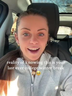 post grad confusion kicking in how is this my last break?!? #postgradera #collegesenior #lastwinterbreak #collegecontent #relatablecollegecontent #graduatingsoon #postgraduation 