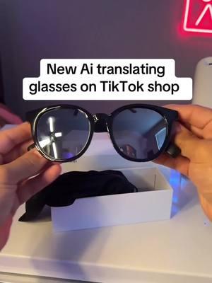 Check out these amazing AI glasses that translate in real time . Come back to the comments of this video because I will be demonstrating how easy it is to set up on your phone . #spotlightfinds #TikTokShopNewYearNewAura #ttstastemakers #aitranslation 