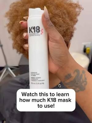 How to find your perfect K18 mask dose based on your hair length + density!  @Brendnetta  #k18hair #k18results #hairtips 