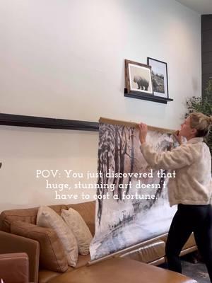 I was today years old when I discovered oversized wall tapestries! Priced $100-$150, this is a great solution for a big wall. Link in the comments! . . . #affordablewallart #wallart #oversizedwallart #largewallart #wallartdecor #wallartprint #walltapestry #canvasart #affordableart #homedesigntips #homestyling #homedecortips #decoratingtips #interiordesigntips #roomstyling #homedecoratingideas #homedecoratingtips #howtodecorate #interiorstyling #interiordecorating  #budgetdecor #budgetdecorating #affordabledecor #affordabledesign #cheriekaysigns