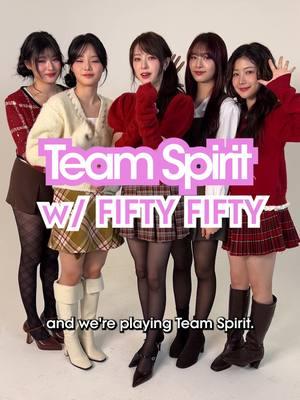 I want to hang out with them 🥹 @we_fiftyfifty plays Team Spirit with Teen Vogue ❤️✨ #fiftyfifty #kpop #kpopfyp #teenvogue