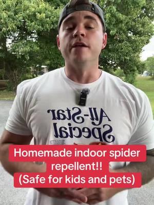 For outdoor spider issues, check my previous videos! #spider #spiders #spiderman #bugs #hotbugguy #spiderrepellent #natural #remedy #homeremedy #tip #tips #tipsandtricks #hack #hacks #LifeHack #lifehacks #homehack #homehacks #hacksandtips 