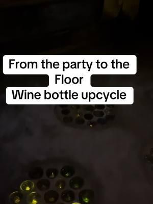 #wine #winebottle #upcycle #floor #holidaydiy