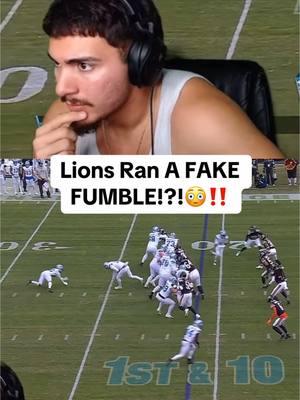 Lions Running Fake Fumbles Before GTA 6😭🙏🏽 #fyp #nfl #nflhighlights #fakefumble #detroitlions #lions #lionsvsbears #dancampbell #jaredgoff #football #funny #reaction #dandaman 