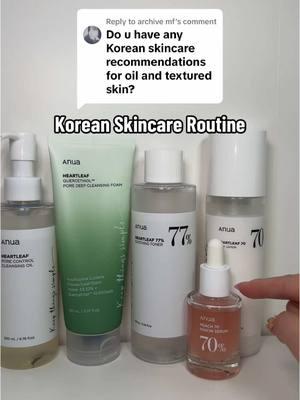 Replying to @archive mf Korean Skincare Routine✨🩷 @Anua Store US  #anua #AnuaNewArrivals #anuatoner #anuacleansingoil #anuacleanser #anuapeach70niacinserum #anuadailylotion #koreanskincare #koreanskincareproducts #koreanskincareroutine #oilyskin #kbeauty #glassskin #glassskinroutine #sensitiveskin #acneproneskin #doublecleansing #skintexture #koreancleansingoil #koreanserum #koreantoner #TikTokShopNewArrivals #NewYearNewAura 