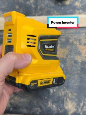 Power inverter for Dewalt batteries. #powerinverter #dewalt #dewalt20v #dewalttools #DIY 