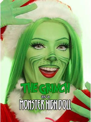 The Grinch as a @Monster High Doll 💚🎄❄️ this one was SO highly requested! I hope you guys like it ❤️ products (if gifted then marked w/ ***): brow blocking tutorial on my page @e.l.f. Cosmetics power grip primer @Sunset Makeup colored foundations in white, green & yellow & green setting powder @KimChi Chic Beauty the most concealer in solid white (code piperartistry for $$$ off) @RCMA Makeup no color powder @PLOUISE eyeshadow base in 00 & green with envy *** @Blend Bunny Cosmetics blends palette @Makeup Revolution the grinch palette @Morphe Cosmetics 10g @GLSEN up palette *** @ColourPop Cosmetics new money palette *** @NYX Professional Makeup jumbo eye pencil in milk, epic ink liner in black, glitter primer, lip liner in brick house, & liquid suede in kitten heels @Lancôme lash idôle mascara @EldoraFalseEyelashes in B804 *** @PinkyParadise lenses in eurasia khaki *** @Amazon heart earrings, green wig, gloves, & santa costume #piperartistry #creativemakeup #monsterhigh #monsterhighdolls #grinch #thegrinch #grinchtiktok #grinchmakeup The Grinch Who Stole Christmas as a Monster High Doll