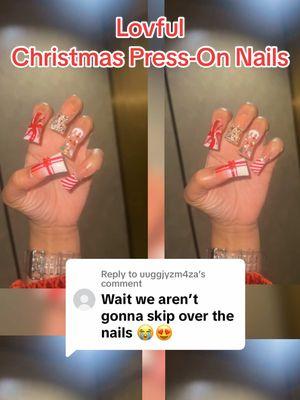 Replying to @uuggjyzm4za  The prettiest Christmas Press-On Nail set. @LOVFUL #lovfulnails #lovful #pressonnails #christmasnailart #ducknails 