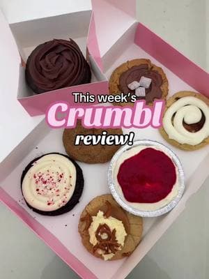 This week’s @Crumbl review!!! ✨🍪 the full lineup: ✨NEW✨ Chocolate Cake 🍫 ✨NEW✨ Salted Caramel Pretzel Pie ✨NEW✨ No-bake Raspberry Cheesecake  🌀 Cinnamon Roll 🧁 Peppermint Cupcake 🥜 Peanut Butter Munch 🟠 Gingersnap ____ #christmas #christmascookies #crumblchristmas #chocolate #chocolatecake #fudgefrosting #saltedcaramel #caramelcookie #pretzel #pretzelpie #piecookie #saltedcaramelcookies #nobakecheesecake #cheesecake #raspberry #raspberrycheesecake #cinnamonroll #cinnamoncookies #cinnamonrollcookie #peppermintcookie #cupcakecookie #gingersnap #gingercookies #peanutbutter #peanutbuttercookies  ___ #crumblcookies #crumbl #crumblreview #crumbltiktok #crumbltasteweekly #crumblcookiesoftheweek #crumblcookie #crumblesqueen🥰💝 #crumblflavors #crumblcookiesmn #crumblcookiesreview #crumbltaste #crumblcookieflavors #cookiereview #cookies #cookiesoftiktok #crumblecookie #crumblecookiereview #crumblecookies #crumblrun #cookierun #muckbang #muckbangeatingshow #foodreview #reviews #honestreview #honestcrumblreview 