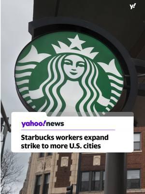 Starbucks workers in 10 U.S. cities are on strike over unresolved contract negotiations related to wages, staffing and schedules. The Workers United union warned that the strike could expand to "hundreds of stores" nationwide by Christmas Eve. #news #starbucksbarista #barista #yahoonews