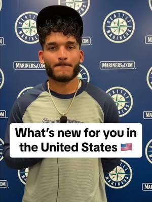 Moving to the U.S. was a whole new experience for some of our minor leaguers 🇺🇸 #mariners #baseball #baseballtiktoks #sportstiktoks #milb 