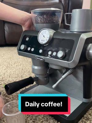 My “daily coffee” was made today by my son. He wanted an espresso machine just like mom for his birthday so we got one for him! Absolutely adorable ☕️ #dailycoffee #coffee #coffeetiktok #sahm #sahmsoftiktok #sahmtok 