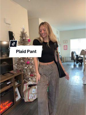 Halara DOESNT MISS #workpants #officeoutfit #casualpants #businesscasual #workpant #halara #halarapant #halarapants #plaidpants 