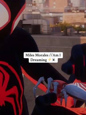 Miles Swinging To Am I Dreaming ⚡️#spiderman #spidermanedit #milesmorales #milesmoralesedit #acrossthespiderverse #amidreaming #spidermangame 