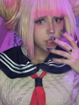 I forgot my fangs in this one because I was cleaning the fake blood off oops #toga #himikotoga #leagueofvillains #togahimiko #lovtoga #leagueofvillainstoga #himiko 