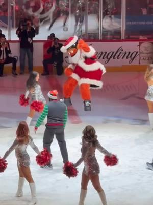 MERRY CHRISTMAS EVE EVE! 🎄🎁From the Philadelphia Flyers Ice Girls & Gritty! 🧡🏒 #christmas #christmaseveeve #NHL #holiday #spectacular #cheerleaders #philadelphiaflyers #hockeytiktoks #philly #flyersiceteam #show #alliwantforchristmas #merrychristmas #christmastiktok #dancer #gritty 