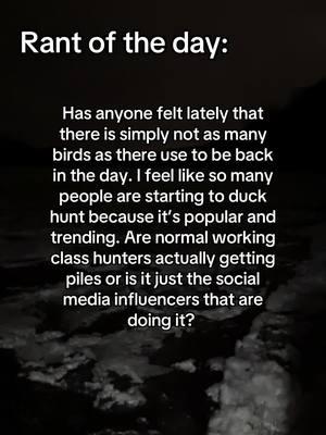 Feel free to leave ur opinion. #hunting #ducks #geese #deer #rabbits #pheasent #squirrel #tidewe #duckblind #groundblind #deerstand #saddlehunt #river #forest #woods #duckhole #waterfowl #pewpew #noducks #midwest #illinois #nature #peaceful #bucks #doe #duckkingdecoy #wildwingco #jtcalls #benelli #yeti #rant #nobirds 