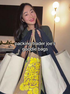 will all this fit in my luggage? #traderjoes #traderjoeshaul #giftpacking #koreatrip #familygift #gifthaul 