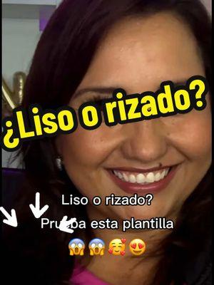 Filtro ¿Liso o rizado? Aqui te dejo esta plantilla con efecto de Ai para ver cómo lucirias con el pelo rizado . Y a mi cual me queda mejor ? #capcut #platillacapcut #lizoorizado #filtros #filtroia  