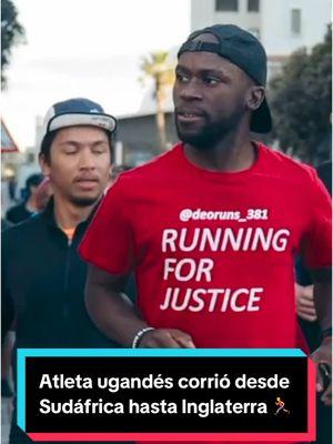 Atleta ugandés corrió desde Sudáfrica hasta Inglaterra 🏃‍♂️ #jaimemaussan #maussan #corredor #justicia #justice #sudafrica #inglaterra #uk 