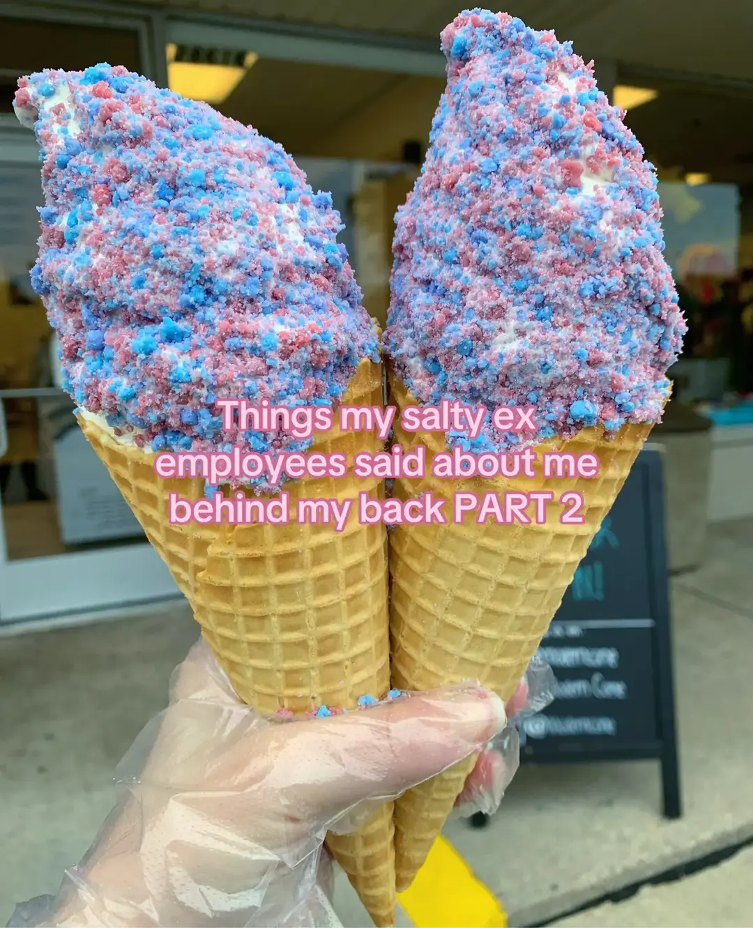 And I’ll continue to stay messy 👍🍦 #moderncone #icecreamstore #icecreambusiness #icecreamshop #employees #SmallBusiness #smallbusinessowner 