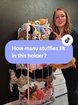 Guess how many stuffies we were able to fit in this large stuffed animal holder? This works so much better than the ones that hang! Hold 3x as many and they can actually get to them to play! #stuffedanimalstorage #stuffies #toyorganization #homeorganization #MomsofTikTok  #CleanTok #GiftGuide #TTSDelightNow #starcreatorcompetition #ttsstarcreator #TikTokShopCreatorPicks #TikTokShopYearEndSale 