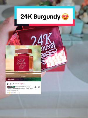 Wow! You Have To Snag This Deal Quick! 24K Burgundy Perfume BY Lonkoom IS SO DELIGHTFUL! 😊. #Lonkoom #LonkoomPerfume #Clearance #ClearanceFinds #Discount #Sale #Sales #YearEndSale #Perfume #PerfumeTiktok #Fragrance #FragranceTiktok 