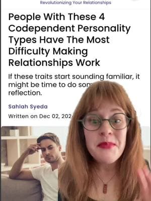 If you recognize yourself or your partner in one of these codependent personality types, you may struggle with your romantic relationship #codependency #personality #Relationship #personalitytype #peoplepleaser