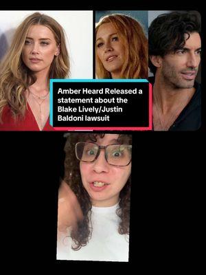 Amber Heard Released a statement about the Blake Lively/Justin Baldoni lawsuit #amberheard #amberheardjohnnydepp #blakelively #justinbaldoni #blakelivelyedit #itsendswithus #itendswithusmovie #itendswithusbook #drama #lawsuit 