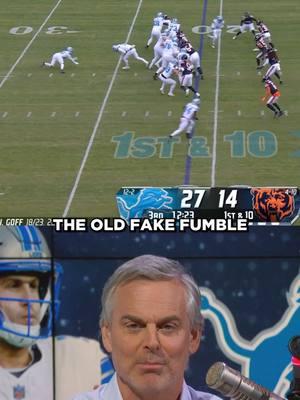 The reason behind the Lions trick play... #Lions #Bears