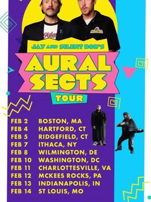 Come see us in the new year 2025 on the Jay and Silent Bob Aural Sects Tour! More than just some snootchie bootchies baby talk, we wanna use our mouths on you and fill your ears full of Jay and Silent Bob snoogans! Get your Tickets Now: jayandsilentbob.com #jayandsilentbob #kevinsmith #jaymewes