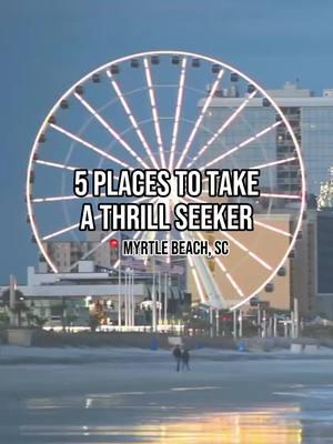 Here are 5 adrenaline-pumping spots every thrill seeker needs to experience in Myrtle Beach! 🎢🌊 🎣 Crazy Sister Marina 🎡 The Pavilion Park 🏎️ Myrtle Beach Slingshot Rentals 🏁 The Track Family Fun Park 🏠 WonderWorks Myrtle Beach #myrtlebeach #myrtlebeachsc #myrtlebeachsouthcarolina #southcarolina #beachvacation #familyvacation 