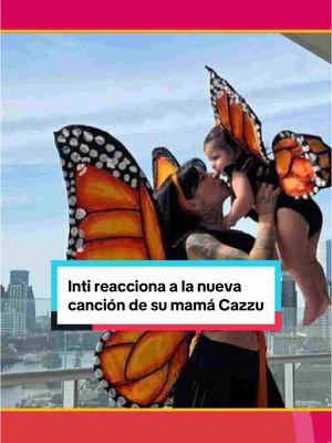 🥹❤️‍🩹No estamos llorando, sólo se nos metió una #Inti al ojo 👏🏼 La hija de #Cazzu nos tocó fibras sensibles con su reacción al escuchar #LaCueva, nueva canción de su madre que estaría dedicada a #ChristianNodal. 🫂